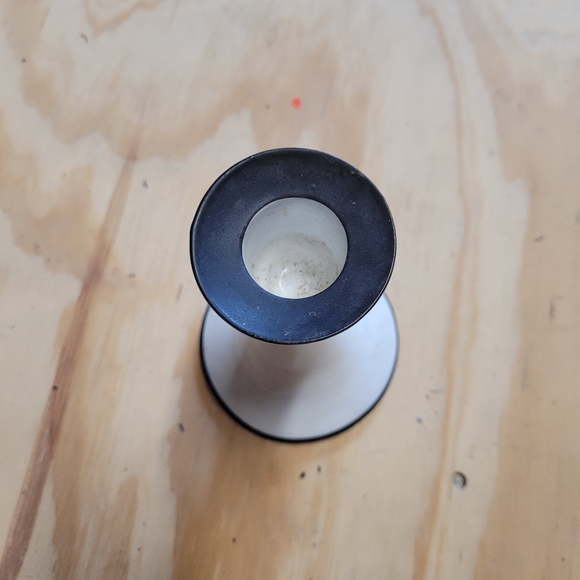 TRESSEMANES & VOGT Black Limoges Candlestick - Picture 2 of 6